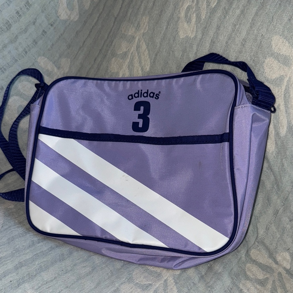 Adidas Lavender and White Crossbody Bag